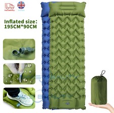Inflatable Camping Mat Self Inflating Sleeping Bed Air Pillow Mattress Outdoor