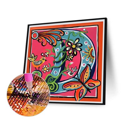 5D DIY Diamond Painting Kits Full Round Drill Cartoon Drawing Mosaic Art (V3012)