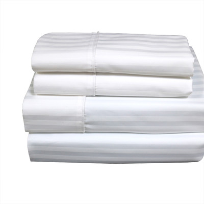 650 TC Luxury Stripe Cotton Blend 22 inch Super Deep Striped Sheet Set