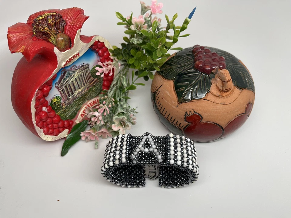 HandMade Natural Stone White Howlite Letter A 7”Bracelet - Image 4 of 4