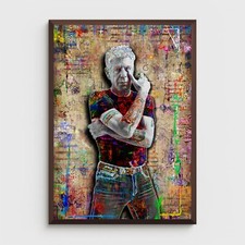 ANTHONY BOURDAIN 18x24in Poster , Chef Anthony Bourdain Pop Art Free Shipping US