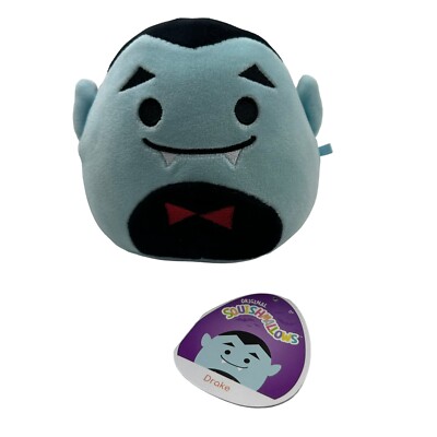 Squishmallows 5  Drake Dracula Soft Black Blue Halloween Plush Spooky READ