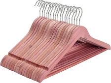 TOPIA HANGER American Red Cedar Wooden Hangers 30 30-Pack, 30 Pack-natural 