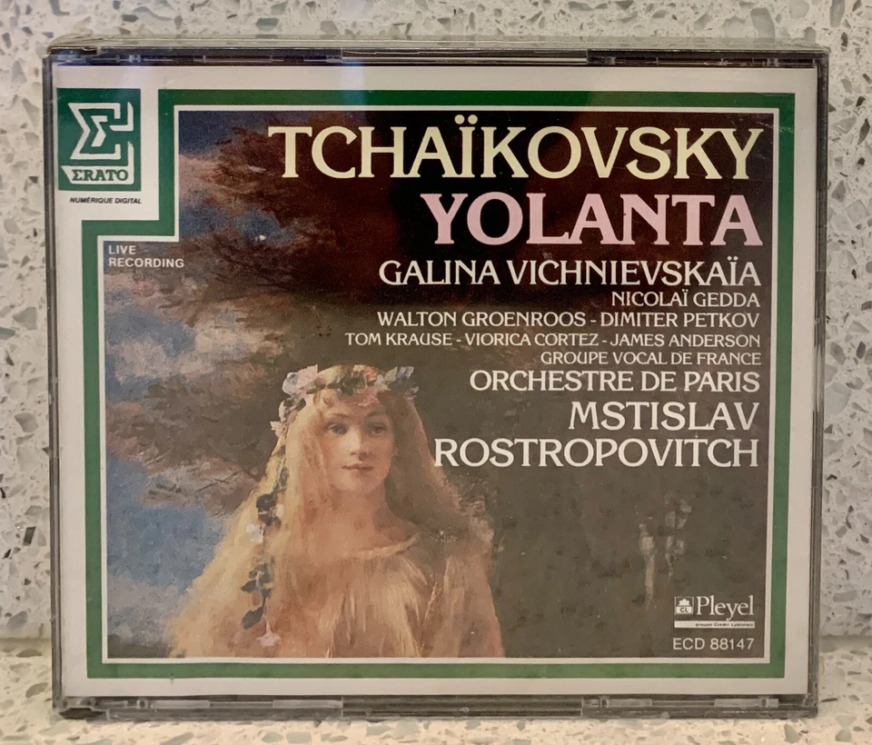 TCHAIKOVSKY Iolanta [1984] (2 discs Erato) ROSTROPOVITCH • VICHNIEVSKAÏA • GEDDA - Image 2 of 3