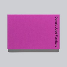 Donald Judd Furniture Book *NEW*