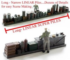 N Scale 3.5 Inches  of INDUSTRIAL LINEAR N Scale Detailing FINISHED N details