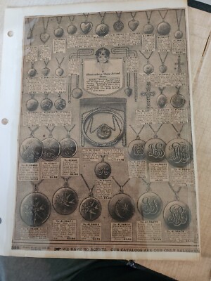 Vtg 1910s-1920s Sears Roebuck and Catalog Ads Jewelry