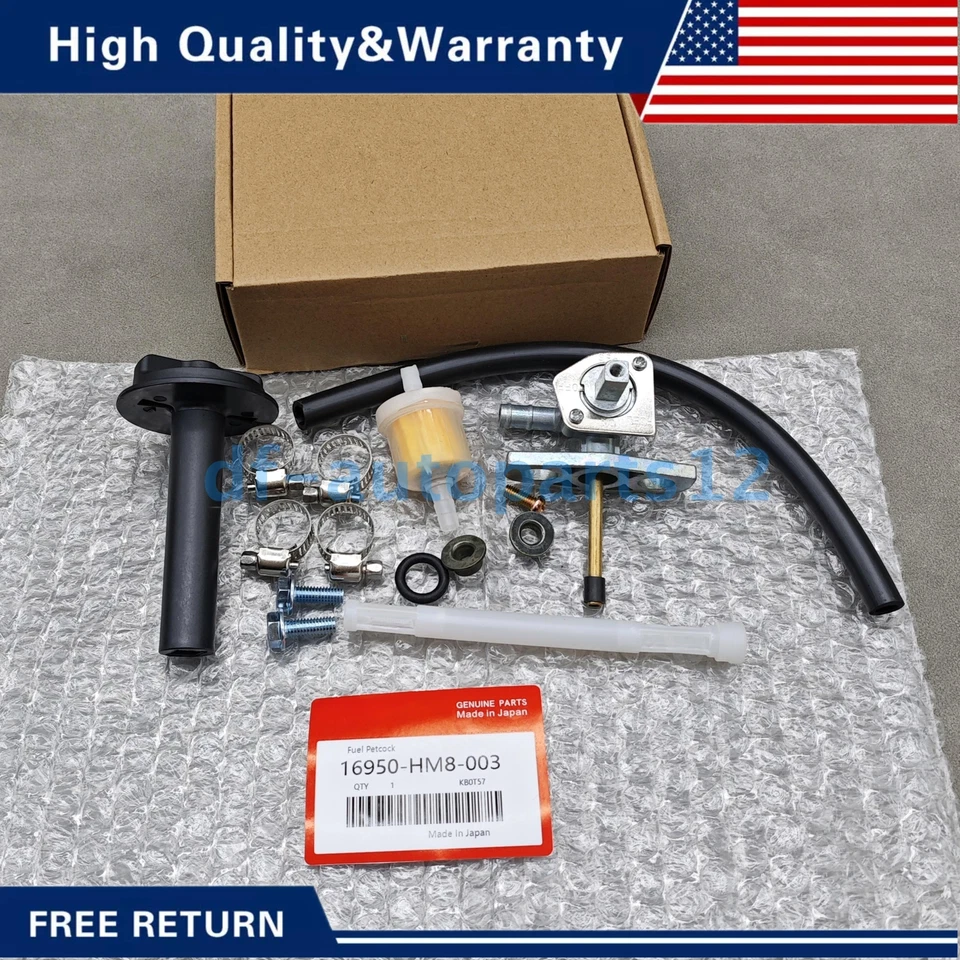 New Fuel Valve Petcock Shut Off Tank Switch Kit For Honda Rancher 350 USA - Imagem 3 de 4