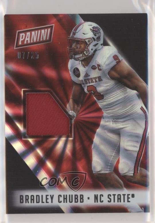 2018 National Convention Relics Rainbow Spokes 7/25 Bradley Chubb Rookie RC 0m0