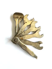 Vintage Linco Motorcycle Multi Tool, Tyre Lever Screwdriver Whitworth Spanners.