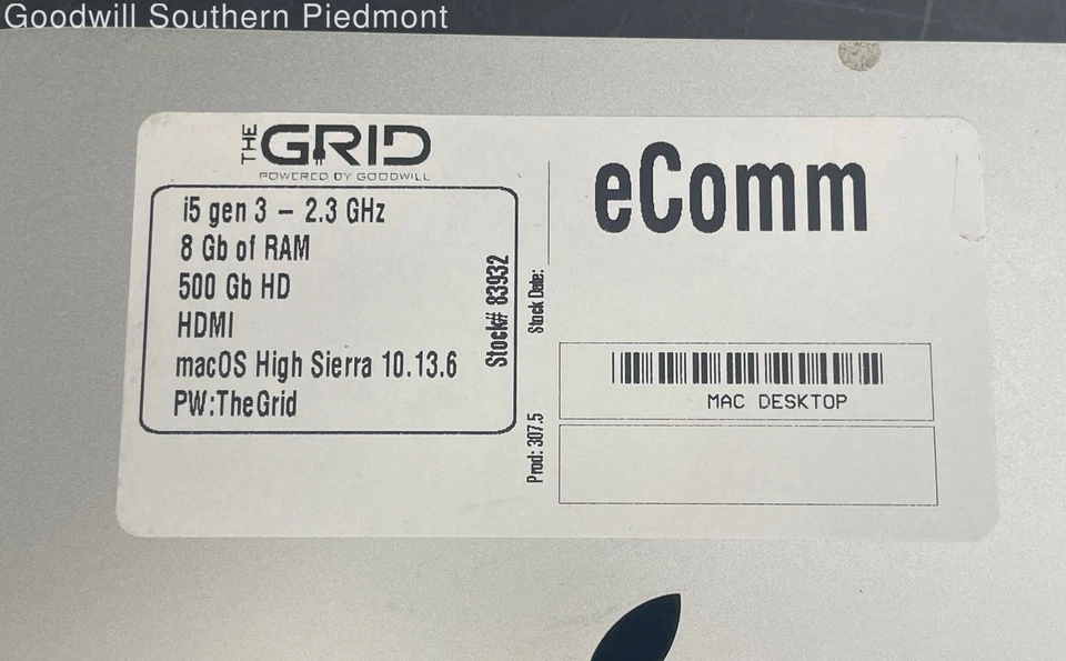 Apple Mac mini Mid 2011 MC815LL/A Intel Core i5-2415M 2.30GHz 8GB RAM 500GB HDD - Image 2 of 4