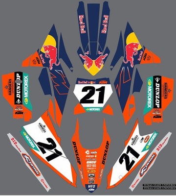 Graphic Kit for 2025 KTM XC 300 Series Stickers Decal