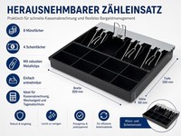 ZusÄTzlicher Geldeinsatz FüR Kassenlade Kassengeldlade FüR 8 MüNzen 4 Scheine