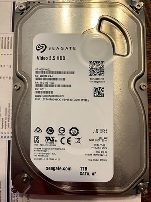 Seagate 1TB ST1000VM002 SATA 3.5'' HDD - Tested Good w/ Report
