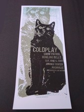 COLDPLAY 2009 SNOW PATROL Nashville SOMMET CENTER Concert Poster by Print Mafia