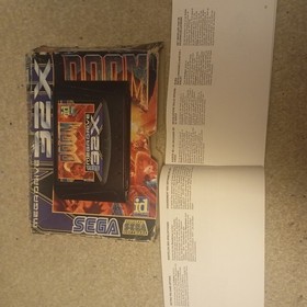 Sega Mega Drive 32x Doom Video Game Boxed with Manual