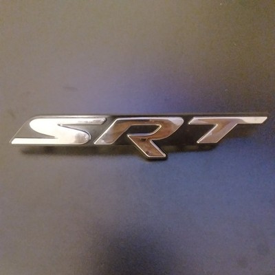 2015-2018 DODGE CHARGER CHROME & BLACK SRT GRILLE EMBLEM MOPAR OEM 68239550AD