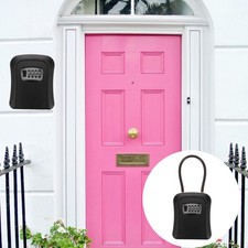 Outdoor Wall Mount Key Lock Box Zinc Alloy Steel With Combination Code Lock