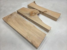 29" Cool Unique Set Of 3 Cypress Live Edge Lumber Wood Kiln Dried Board Slab