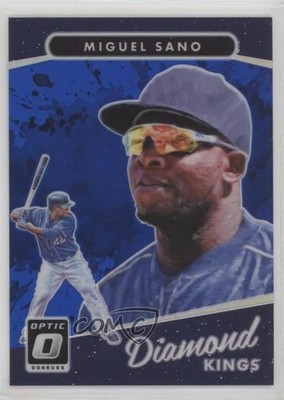 2017 Panini Donruss Optic Diamond Kings Blue Prizm 139/149 Miguel Sano #17 5sb