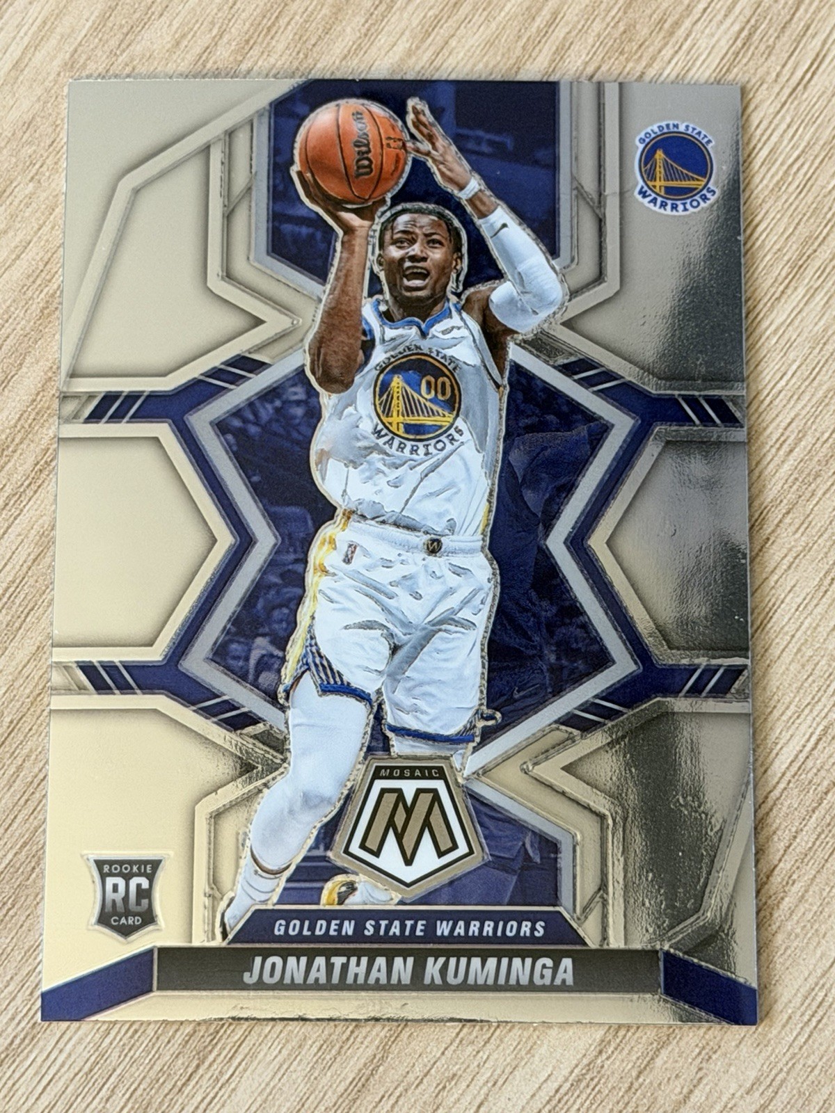 2021-22 Panini Mosaic JONATHAN KUMINGA Base Rookie Card RC #205 GS Warriors NBA