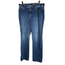 Talbots Jeans Womens 10P Blue Barely Boot Stretch Mid Rise Simply Flatering