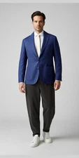 PETER MILLAR Mens SIZE 44 Clyde Sports Jacket Wool Silk Linen $1295