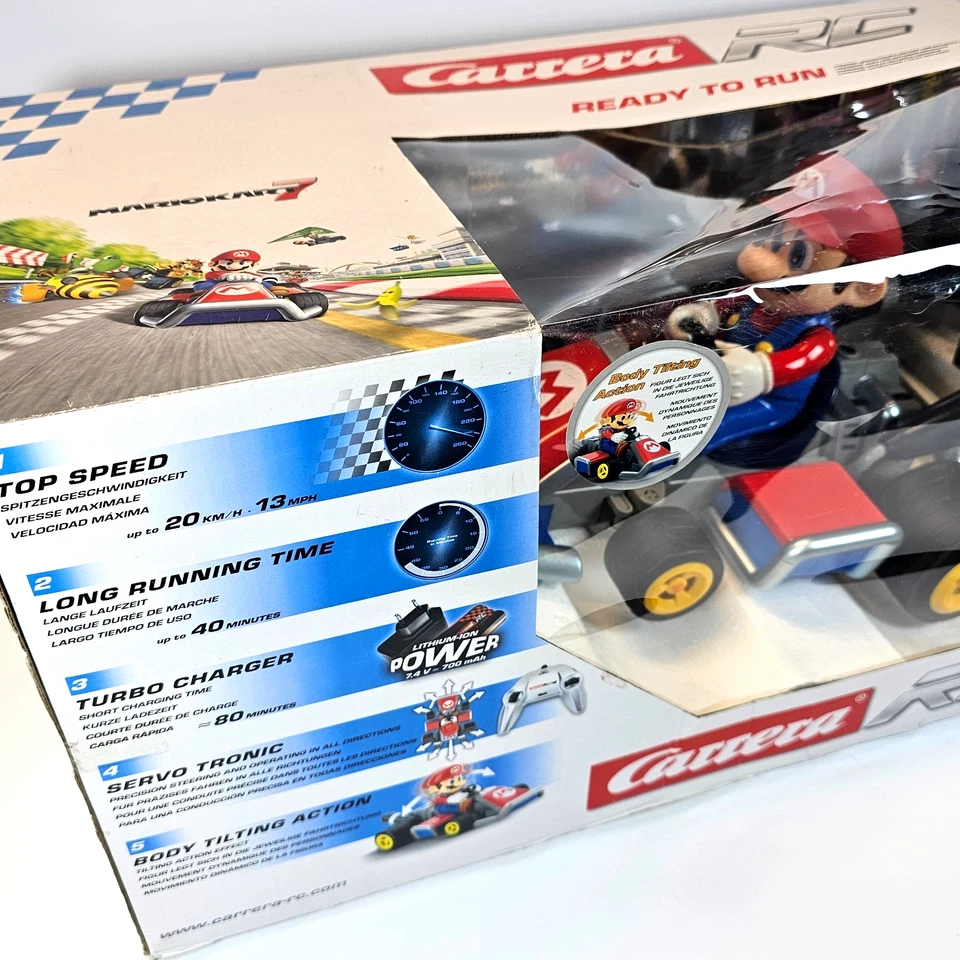 MARIO Carrera RC Mario Kart 7 Remote Control Car (2.4GHz/1:16 Scale/13mph/Box) - Image 3 of 4