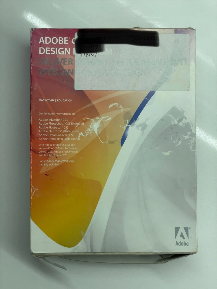 Adobe Creative Suite 3 Design Standard Mac OS FR UPGRADE CS3
