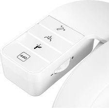 Bidet Attachment for Toilet, Retractable Self Cleaning Cold Water White