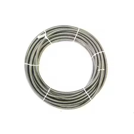 Westward 20Gz39 Drain Cleaning Cable, 5/8 In Dia, 100 Ft L