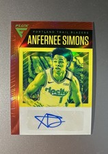 2019-20 Panini Chronicles - Flux Auto Anfernee Simons #FA-AFS Red (AU)