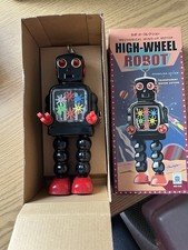High Wheel Robot mechanical wind up motor MS-436 Space Transparent Action