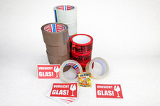 Klebeband "Vorsicht Glas" Standard und Tesa Original 64014 Paketband Packband