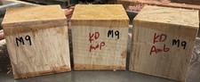 THREE 3 KILN DRIED MAPLE TURNING CUBE LUMBER LATHE BLANKS WOOD 5" X 5" X 5" M9
