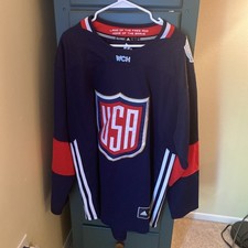 2016 Team USA World Cup Of Hockey Jersey Adidas Men’s L Olympics