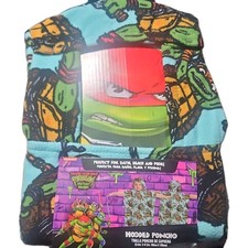 Nickelodeon Teenage Mutant Ninja Turtles Hooded Poncho Towel Kids Beach Pool
