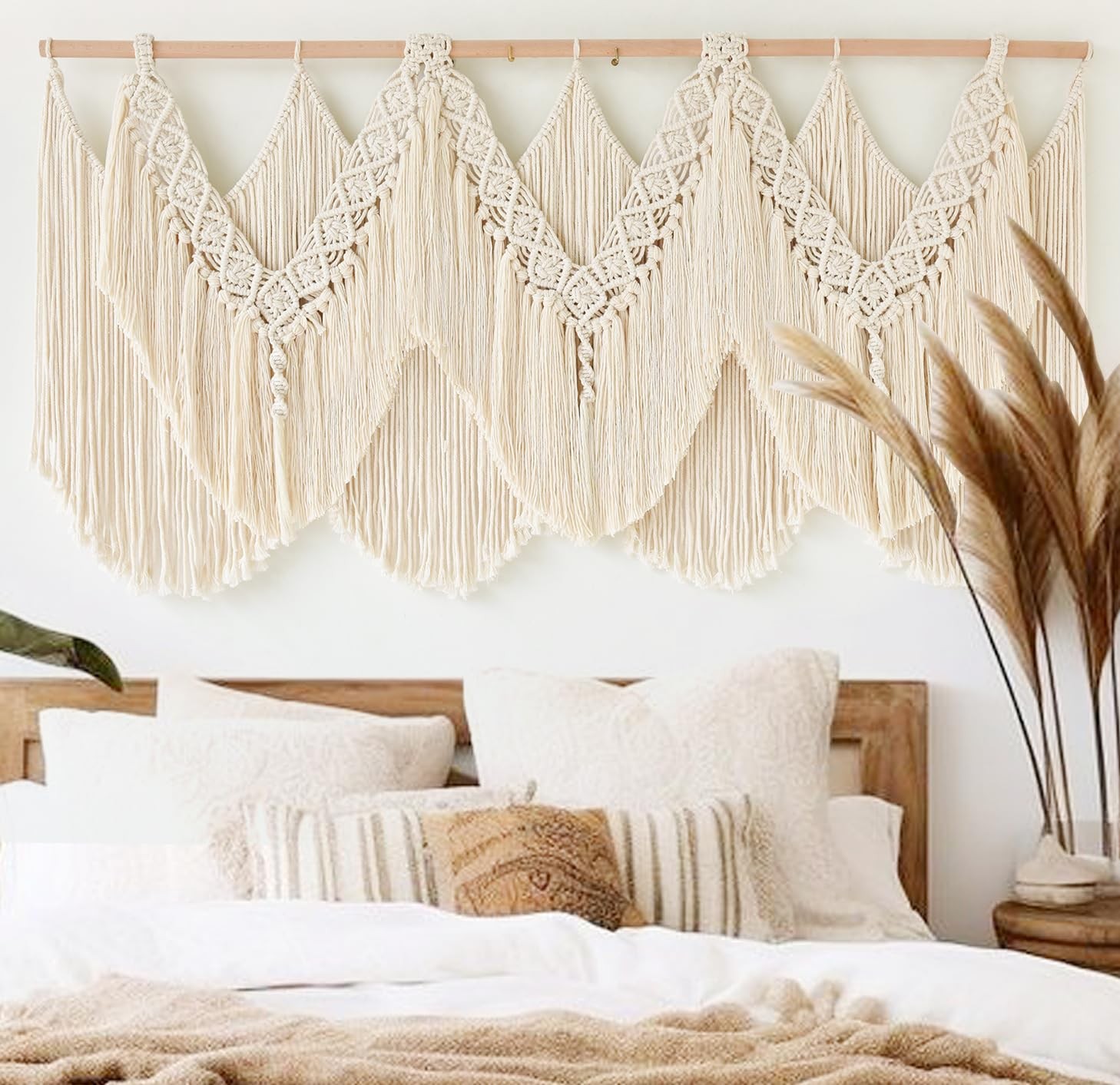 Macrame Wall Hanging Wedding Hanger Macrame Wall Decor Dorm Craftsmanship Han...