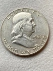 1961 D Franklin silver half dollar coin a very fine coin. plus a surprise