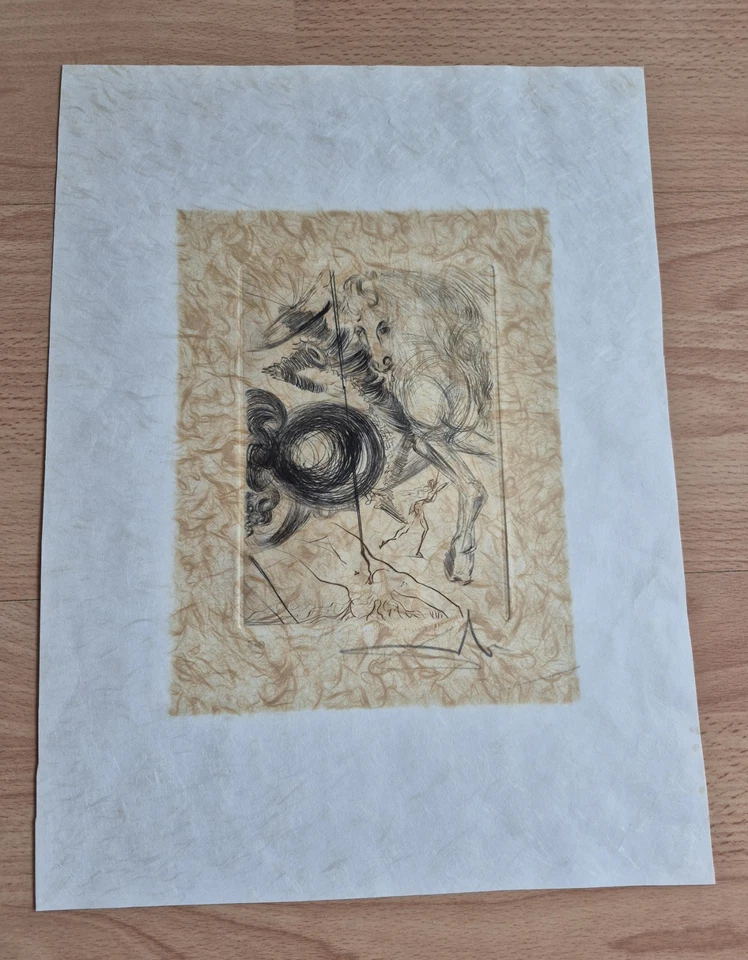 Salvador Dali Die Grausamen Schönheiten Farbkaltnadel Radierung Signiert Bild - Bild 2 von 4
