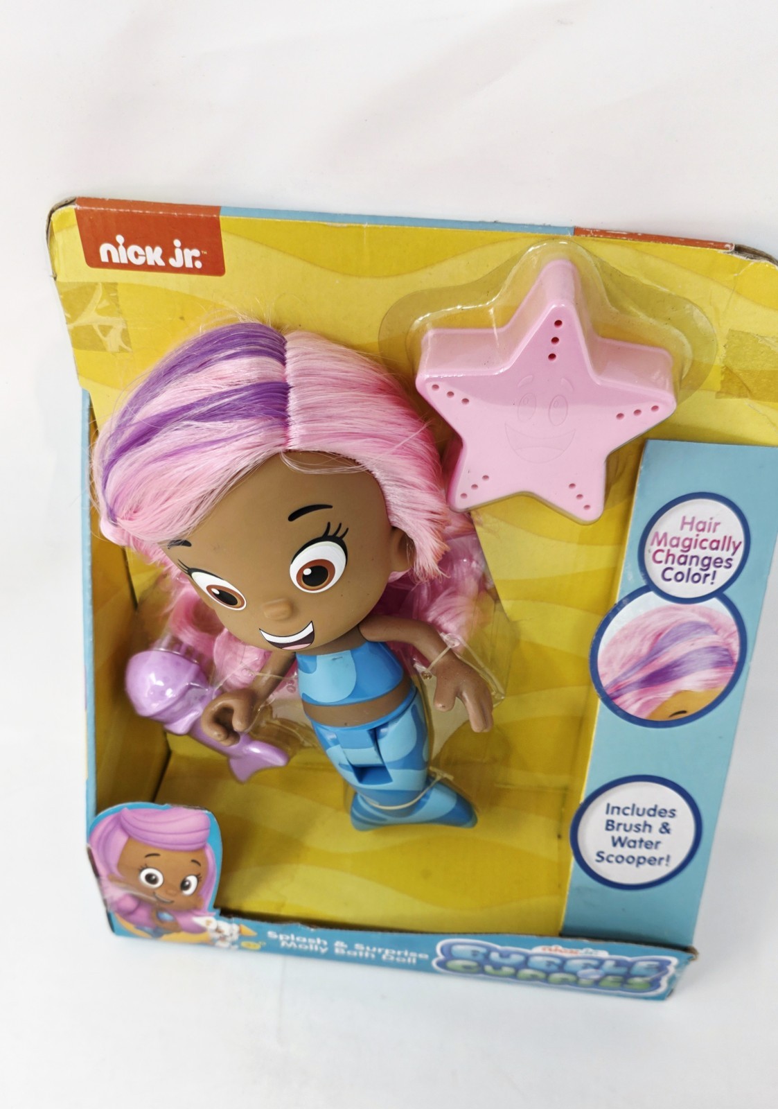 Bubble Guppies Splash & Surprise Molly Bath Doll Toy New Free Shipping