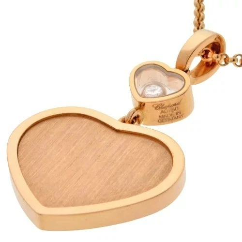 Chopard 007 Limited Edition Happy Heart Golden Heart Necklace Diamond 18K 12.6g - Image 4 of 4