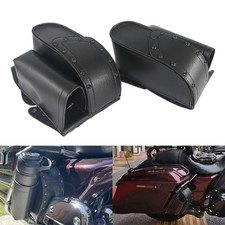1pair Saddlebag Guard Bags Water Bottle Holder For Harley Road King Road Glide