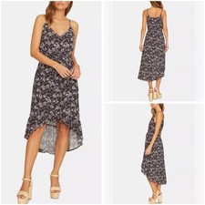 Sanctuary Size L Palm Springs High Low Button Front Dress Horizon Paisley NWT