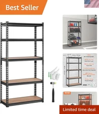 Storage Shelving Unit, 5-Tier Adjustable, 2000 lbs Capacity, Heavy Duty Garag...
