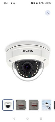 HEFLYCCTV 5MP Dome Security Analog Camera 4 in 1 TVI/CVI/AHD/CVBS Surveillance