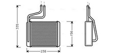 Heizung Kühlrippen gelötet FD6286 AVA QUALITY COOLING für FORD JAGUAR