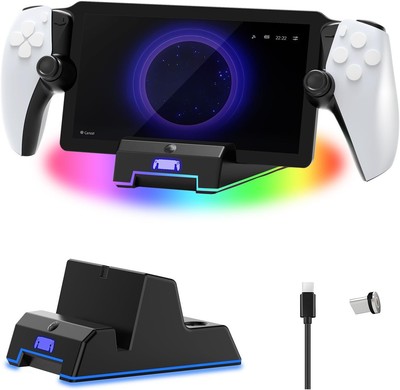 Lwuckbarrt Charging Stand for PS Portal [New 2in1] Charging Dock for PS5 Portal