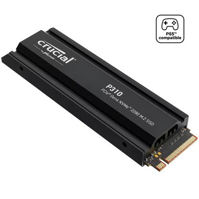 Crucial - P310 4TB Internal SSD PCIe Gen 4 x4 NVMe M.2 with