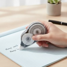 98.4 Ft White Correction Tape, 2 Count - Tear-Resistant, Ideal for Daily Use